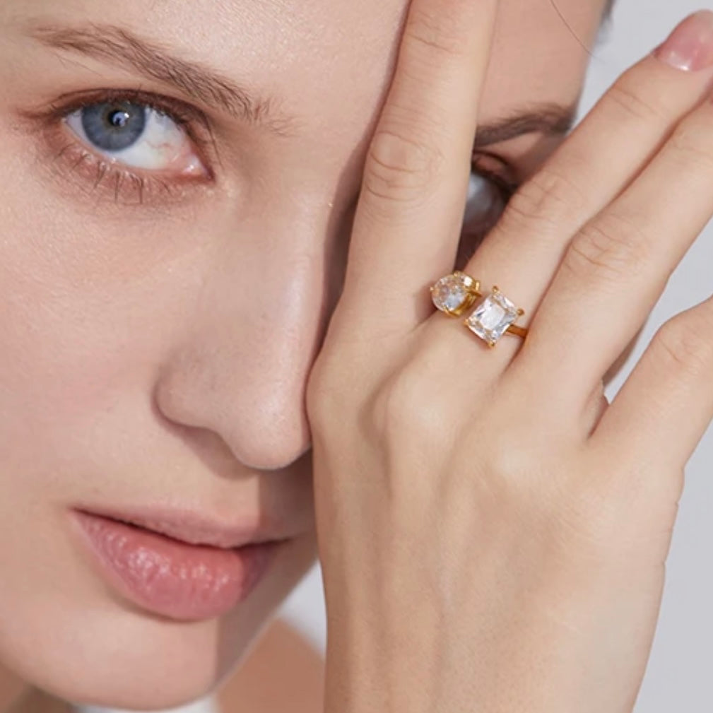 Kassy Two Stones Ring