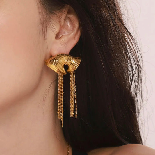 Rachel Jellyfish Tassel Earrings