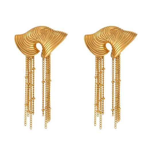 Rachel Jellyfish Tassel Earrings