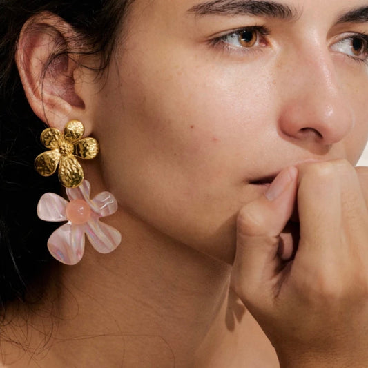 Casey Flower Dangle Earrings