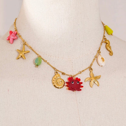 Solene Ocean Charms Necklace