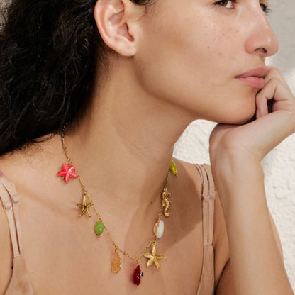 Solene Ocean Charms Necklace