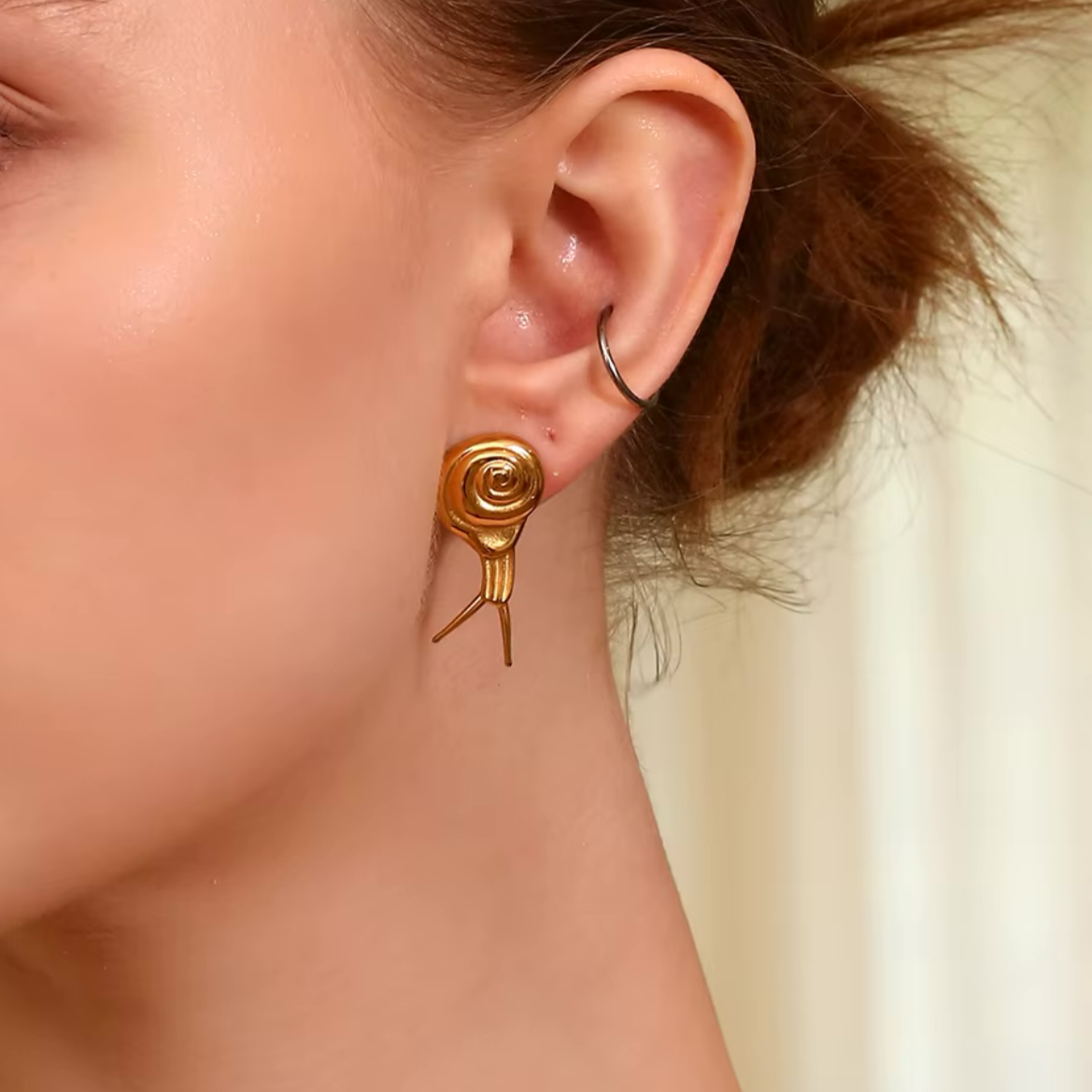 Leah Snail Earrings