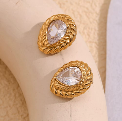 Leslie Braided Edge Earrings