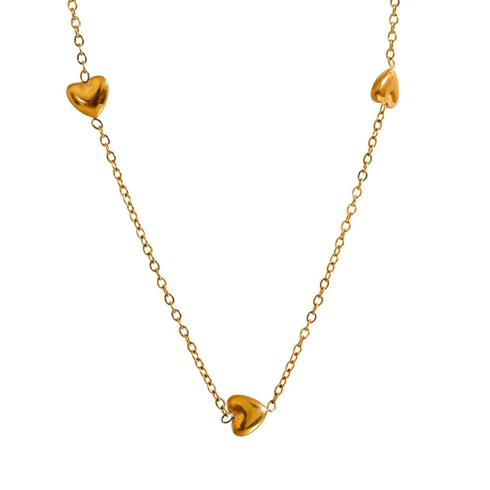 Brielle Heart Chain Chic Necklace