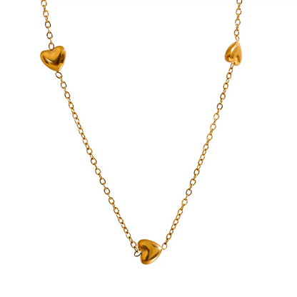 Brielle Heart Chain Chic Necklace