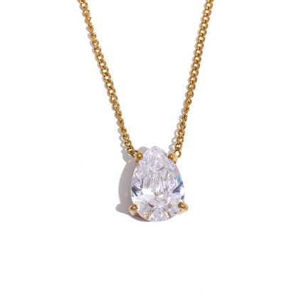 Aimee Zirconia Pendant Necklace