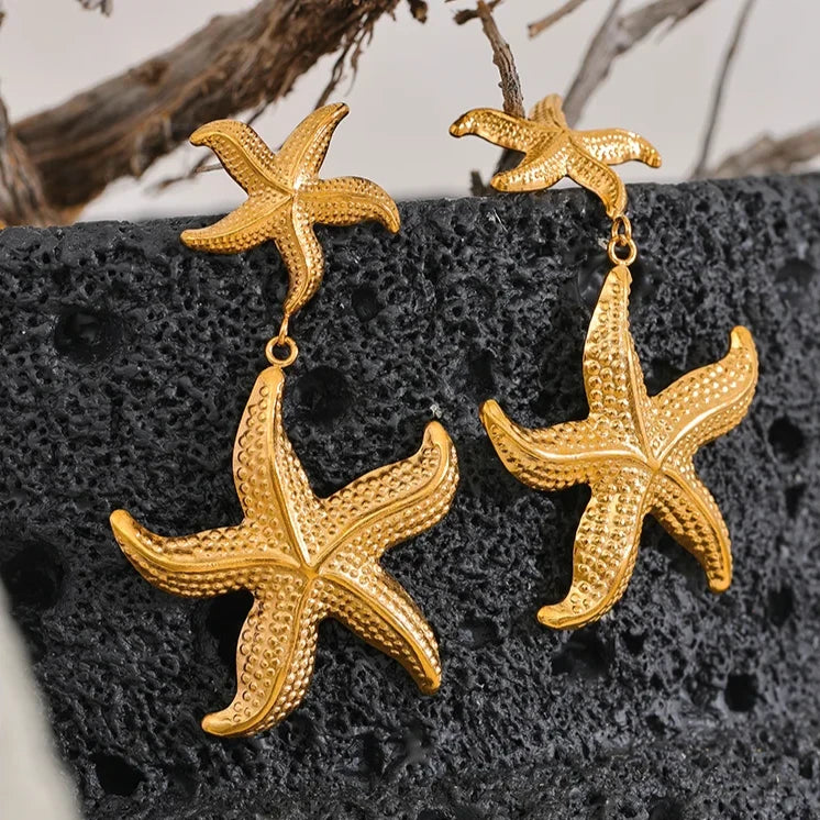 Madonna Starfish Drop Earrings