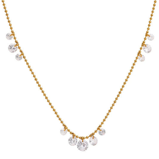 Sallie Delicate Zirconia Stones Necklace