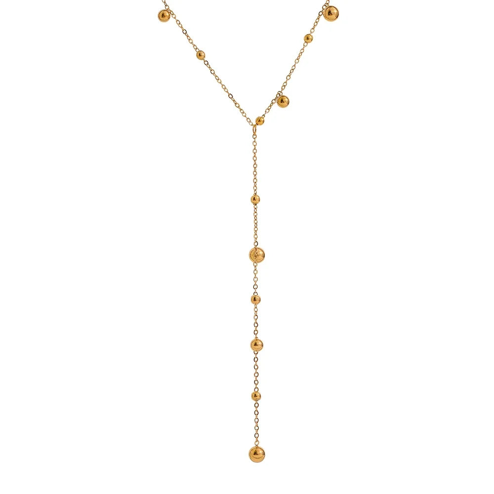 Laylah Bead Long Pendant Necklace