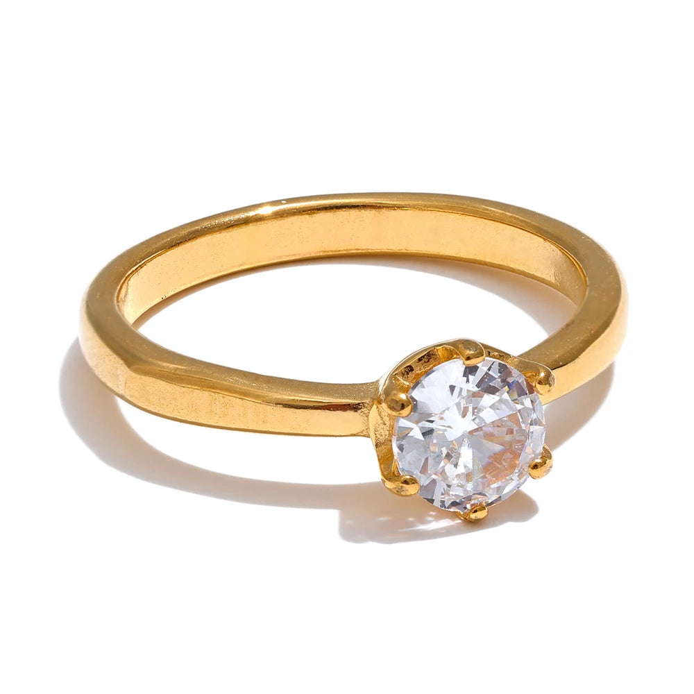 Alexandra Classic Zirconia Ring