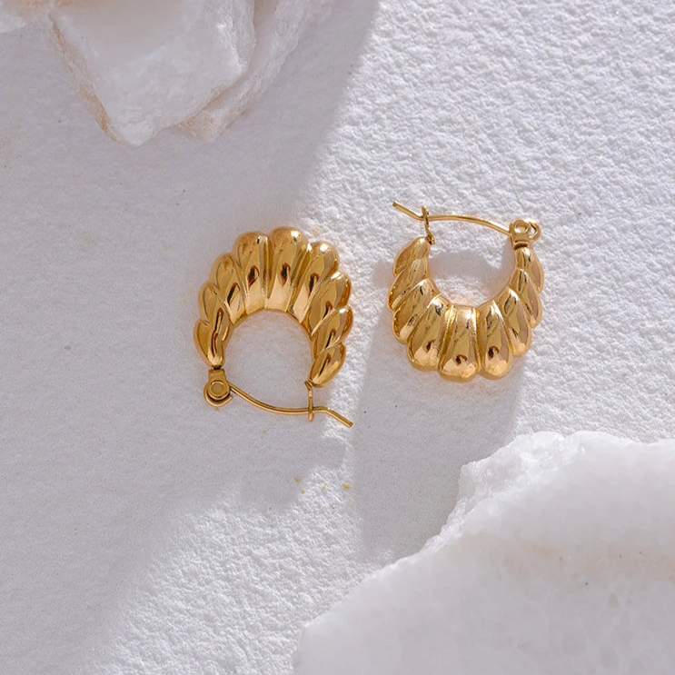 Scarlett Croissant Hoop Earrings