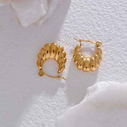 Scarlett Croissant Hoop Earrings