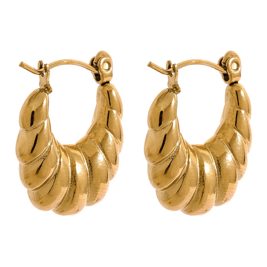 Scarlett Croissant Hoop Earrings