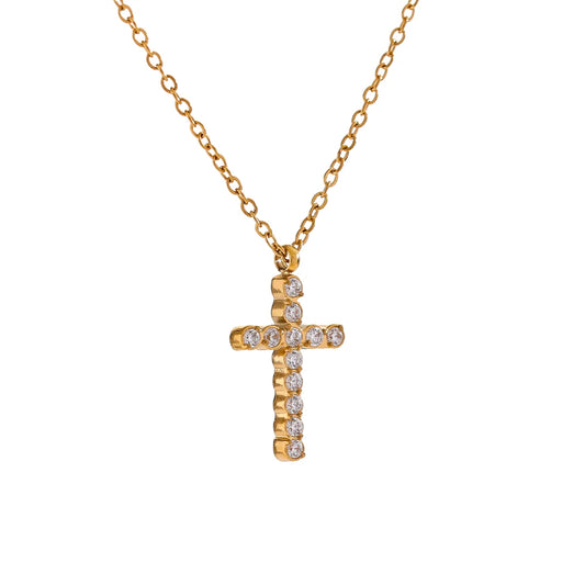 Tiara Cross Pendant Necklace