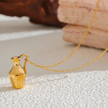 Jasmine Vase Charm Necklace