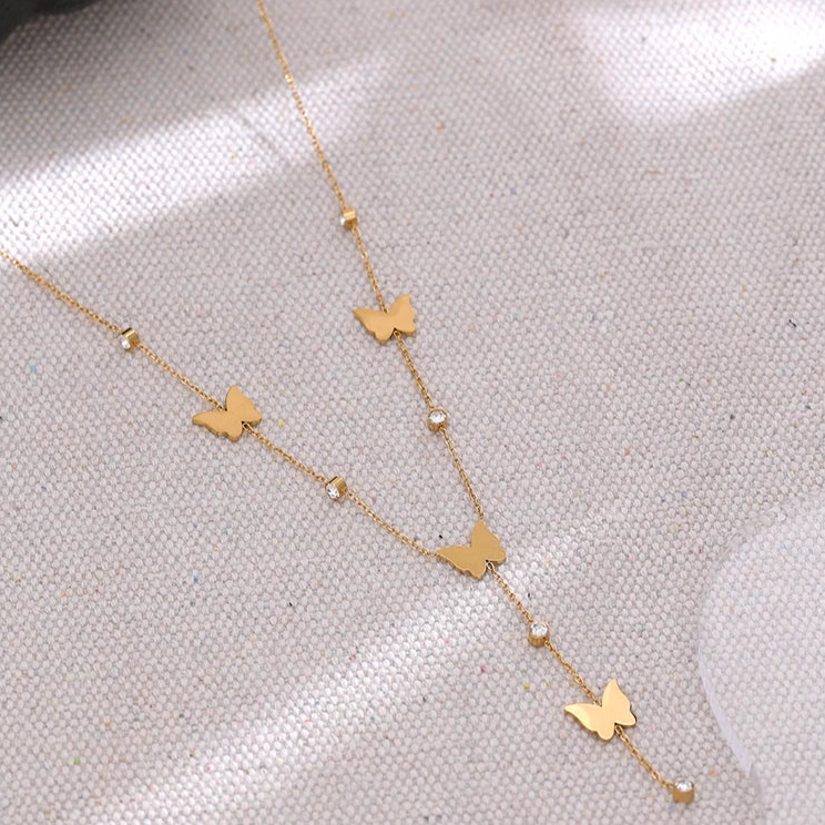 Zara Chic Butterfly Chain Necklace