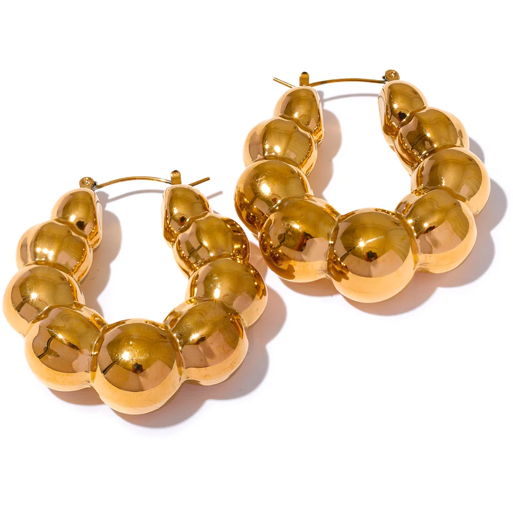 Gemma Statement Hoop Earrings