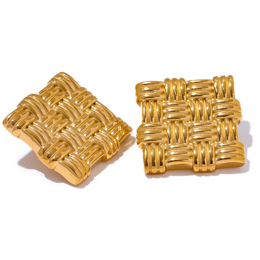 Mirabel Geometry Square Earrings