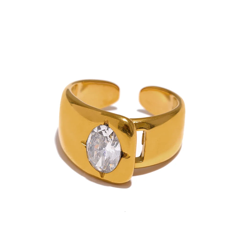 Nikita Chunky Zirconia Ring