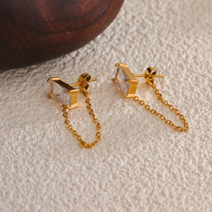 Inara Chain Drop Dangle Earrings