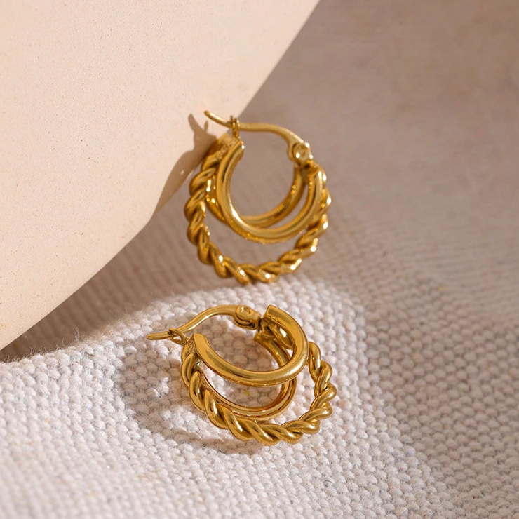 Lola Stack Hoop Earrings