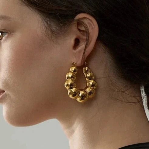 Gemma Statement Hoop Earrings