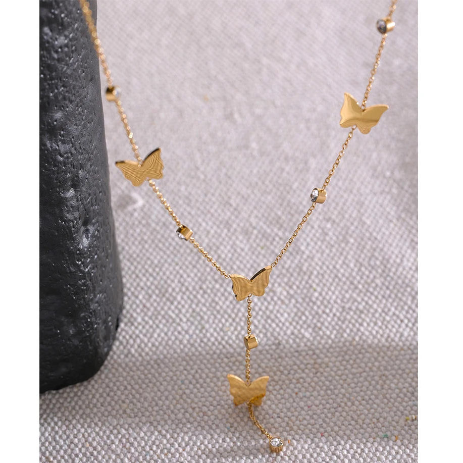 Zara Chic Butterfly Chain Necklace