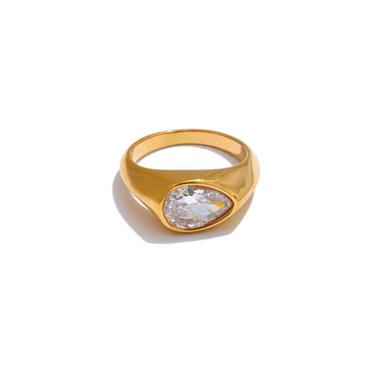 Cassidie Waterdrop Zirconia Ring