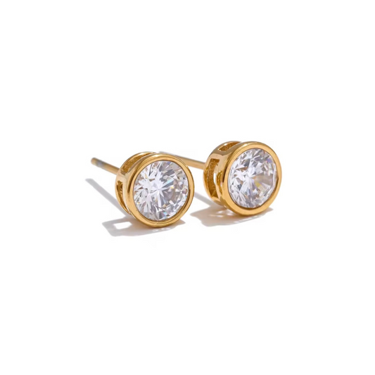 Kristen Round Stud Earrings