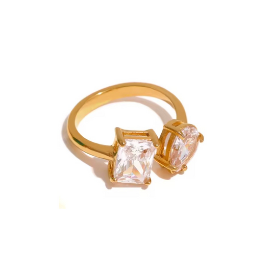 Kassy Two Stones Ring