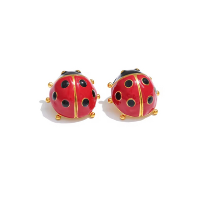 Willow Ladybug Earrings