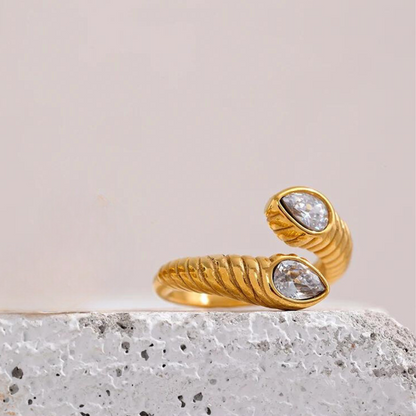 Kendall Cuban Zirconia Ring